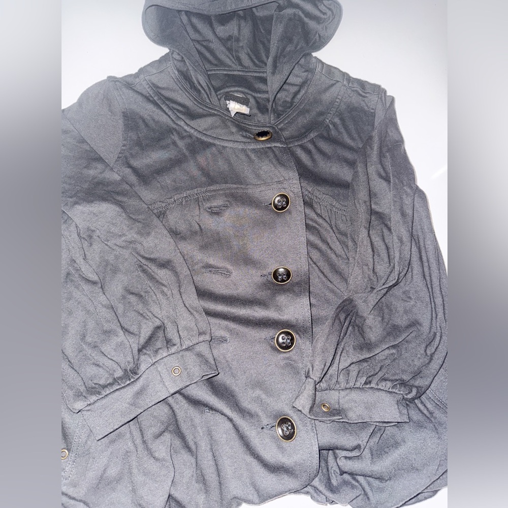 Free People Gray Women's Hooded Jacket